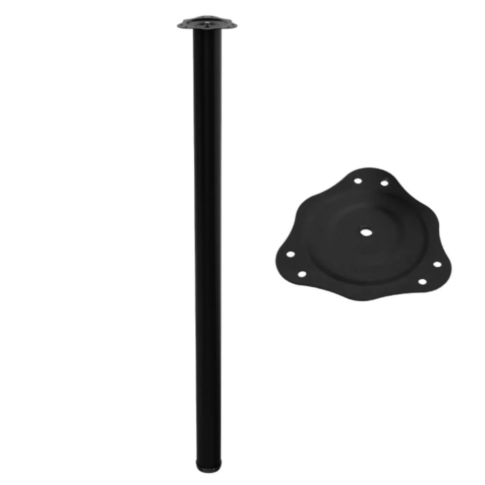 Nastavitelná noha nábytku 1100 mm - ocelová montážní deska - černá
