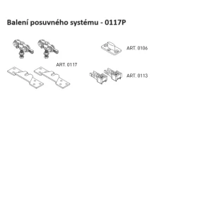 SC - balení posuvného systému 100 leggera art.0117p
