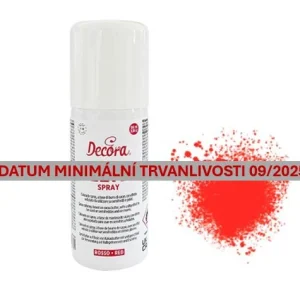 Barva ve spreji, sametový efekt červený 100ml SLEVA