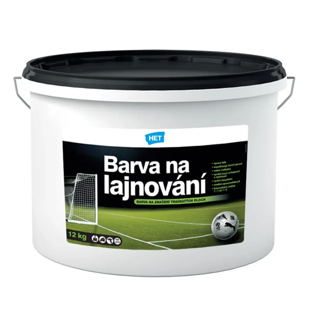 HET Barva na lajnování rychleschnoucí bílá barva na lajnování hřiště