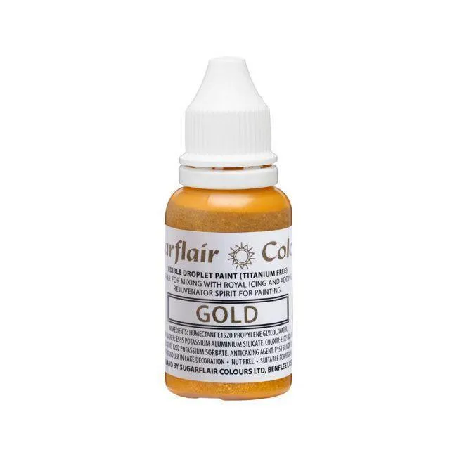 Jedlá zlatá barva - 14ml