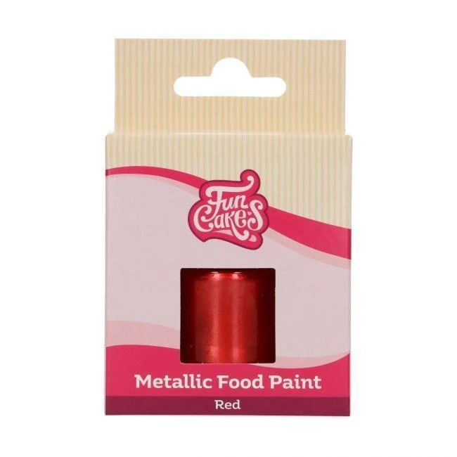 Metalická červená barva 30ml