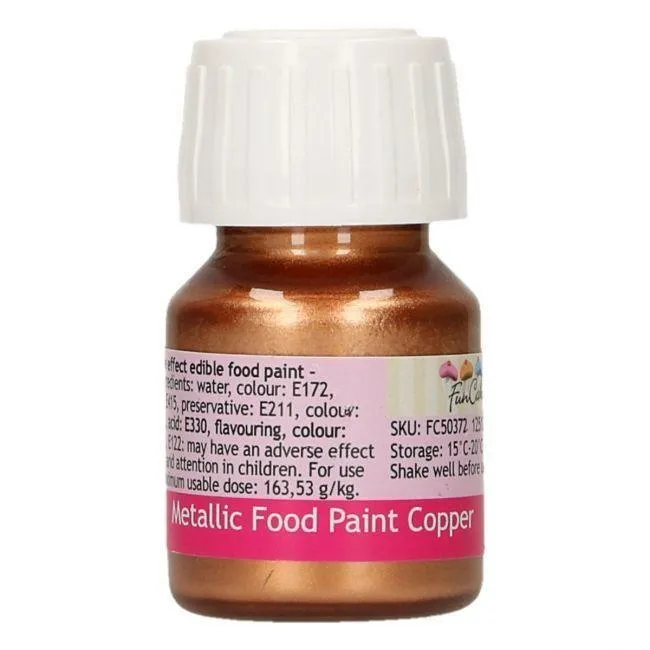 Metalická měděná barva 30ml