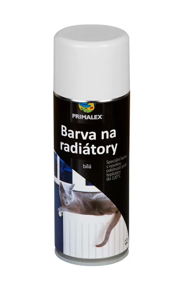PRIMALEX Bílá syntetická barva na radiátory ve spreji