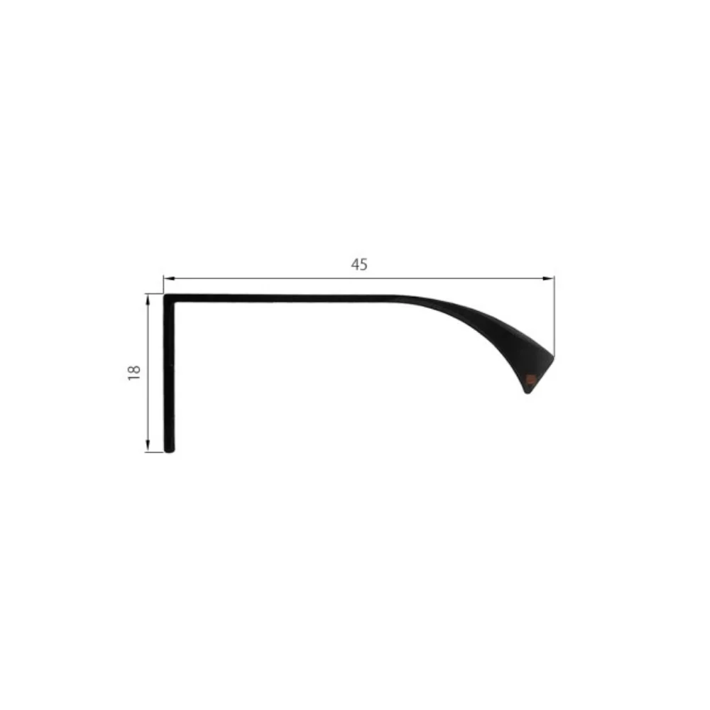 Edge Grip UFO Profilová rukojeť 128 mm (celková délka 148 mm) - matně černá