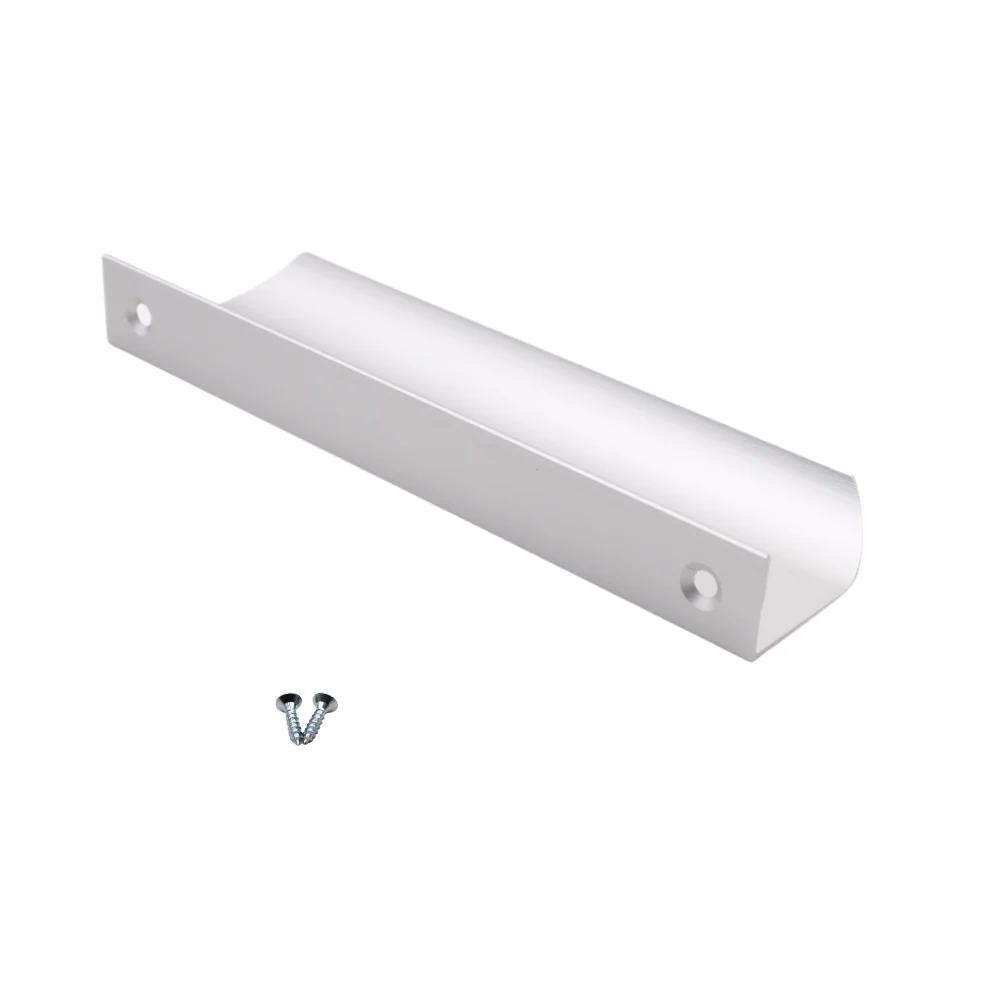 Okrajový úchop kulatého profilu 128 mm (celková délka 148 mm) - hliník