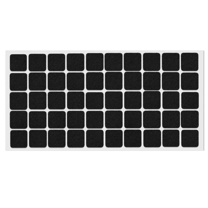 Samolepící filcová podložka 20x20mm černá