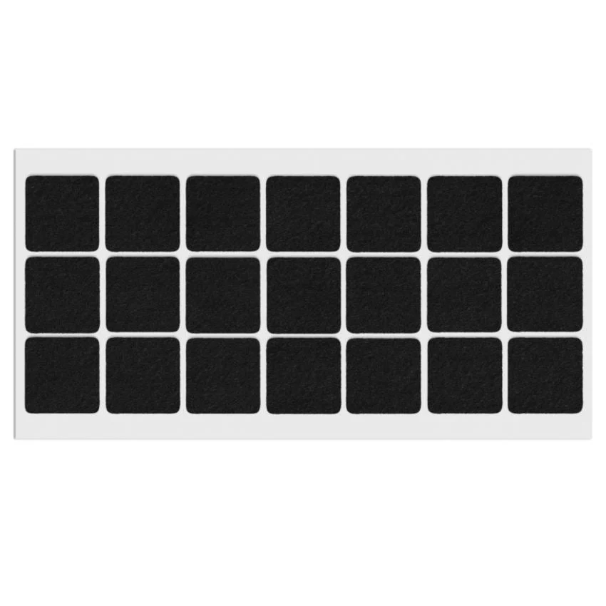 Samolepící filcová podložka 30x30mm černá
