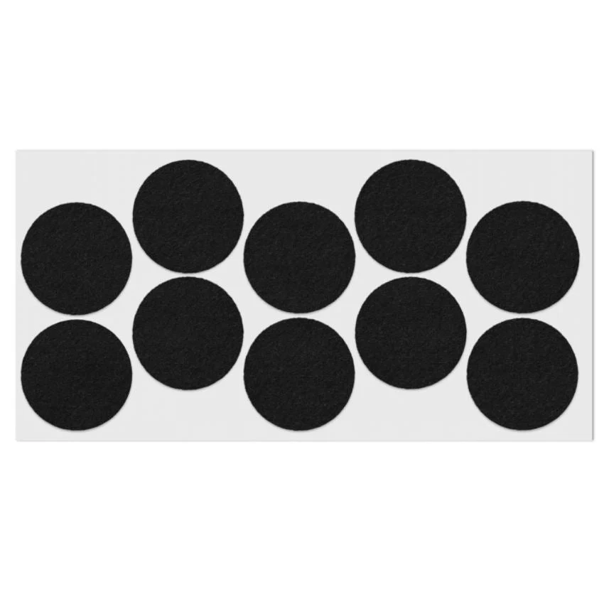 Samolepící filcová podložka Ø45mm černá