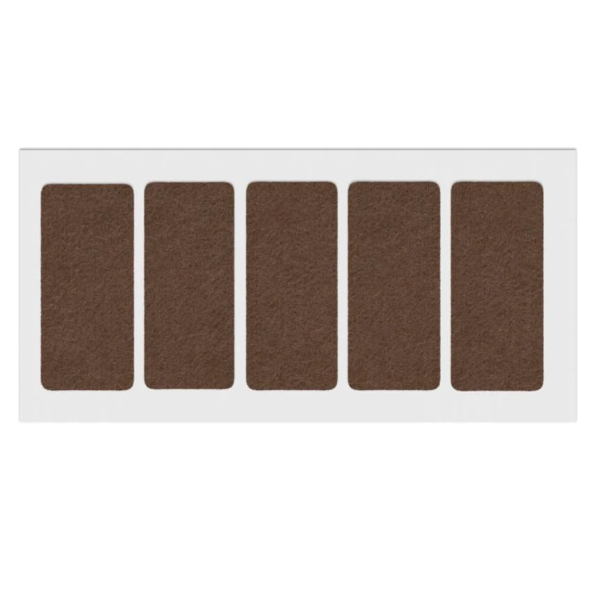 Samolepící filcová podložka 40x90mm hnědá