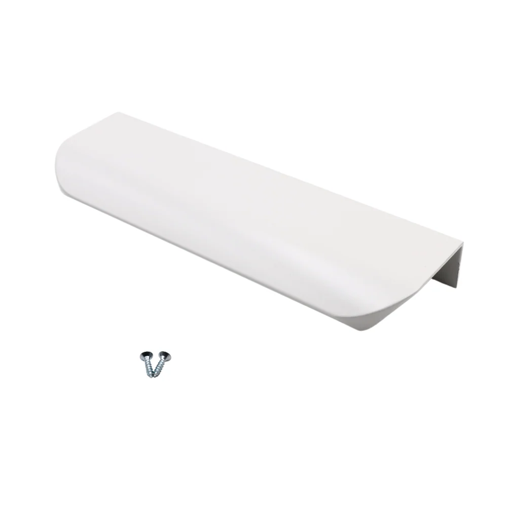 Okrajový úchop s kulatým profilem, délka 128 mm (celková délka 148 mm) - bílá.
