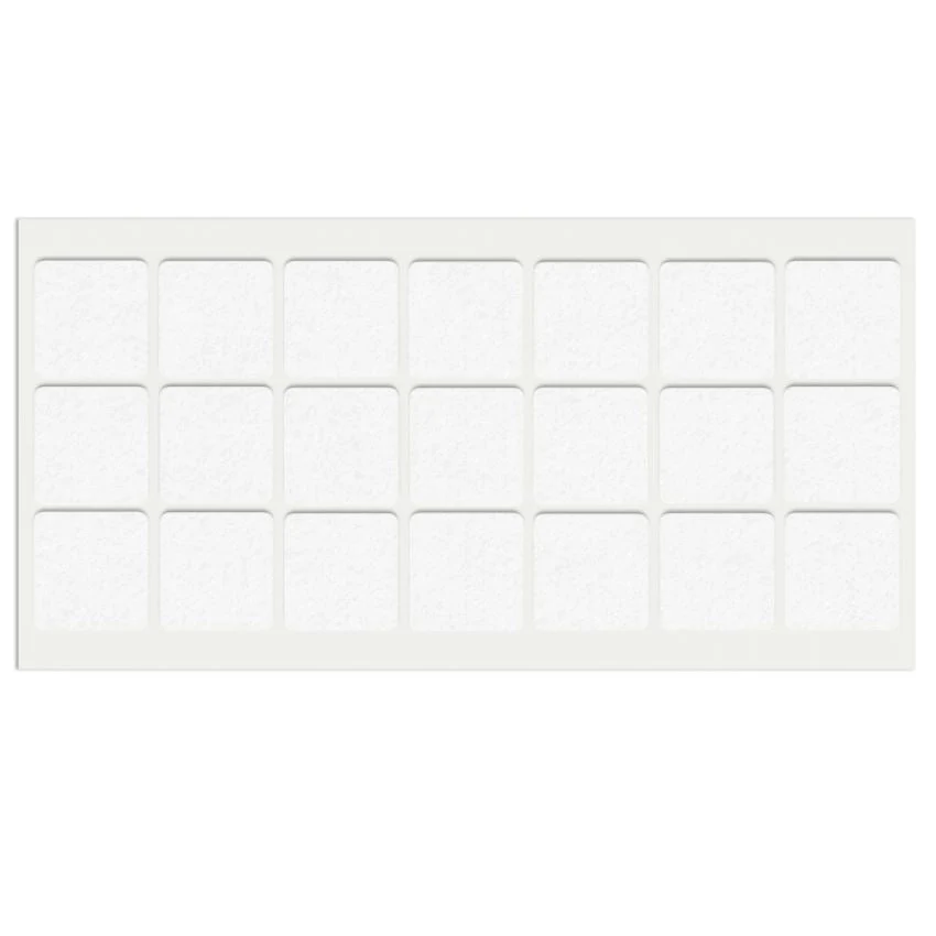 Samolepící filcová podložka 30x30mm bílá