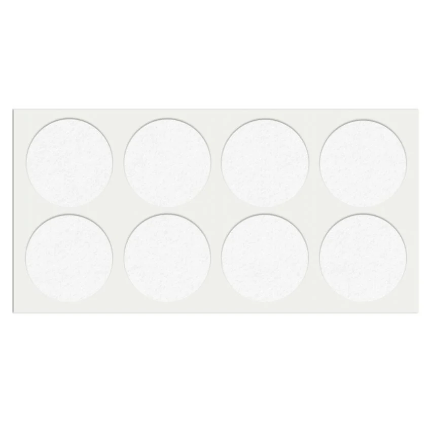 Samolepící filcová podložka Ø50mm bílá