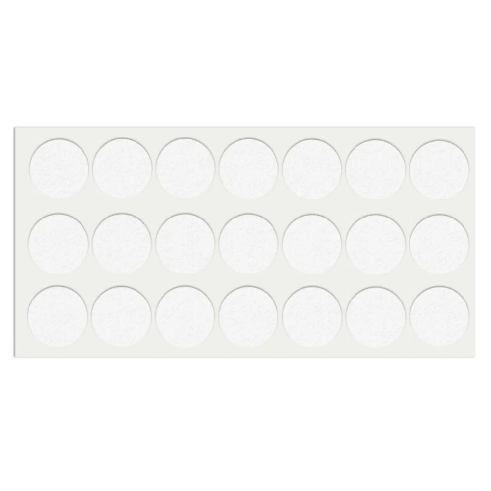 Samolepící podložka z filcu Ø30mm bílá