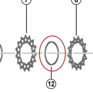 12V SHIMANO Rozpěrka kazety pro Dura Ace 9200 1,9 mm