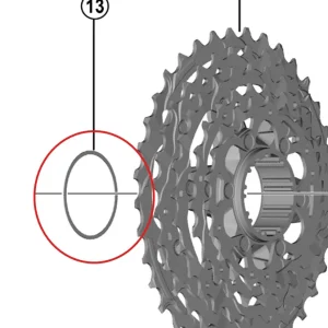 12V SHIMANO Rozpěrka kazety pro Dura Ace/Ultegra/105 0,5 mm