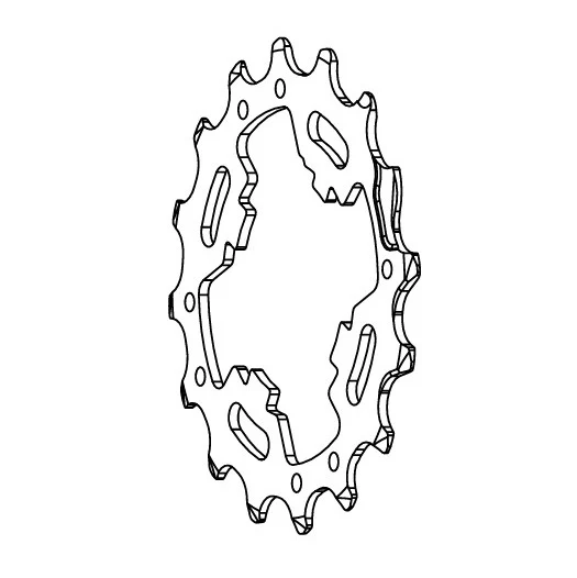16zubé řetězové kolo pro CAMPAGNOLO SUPER RECORD / CHORUS 12V