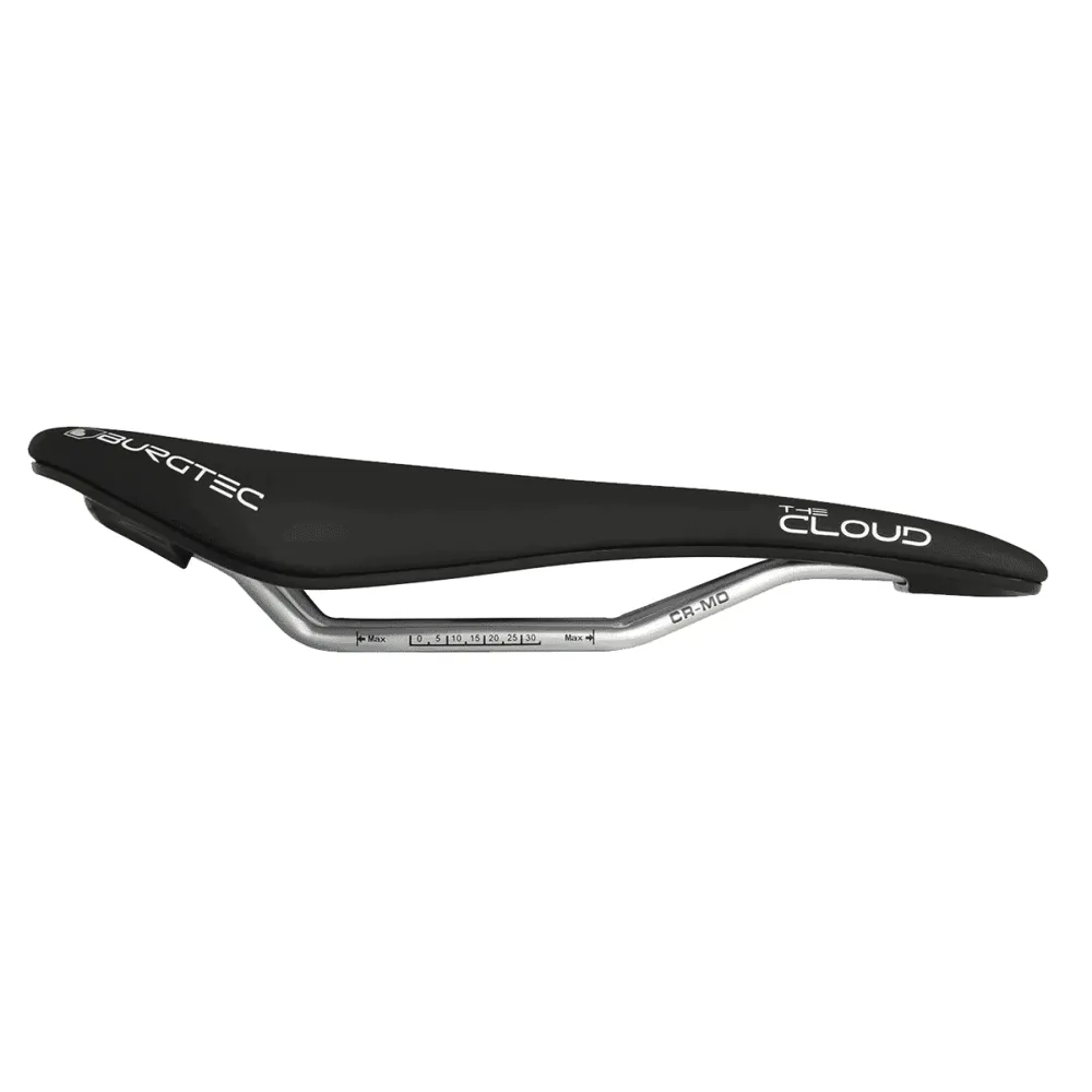 BURGTEC CLOUD MK2 Sedlo Cro-Mo Rails Black