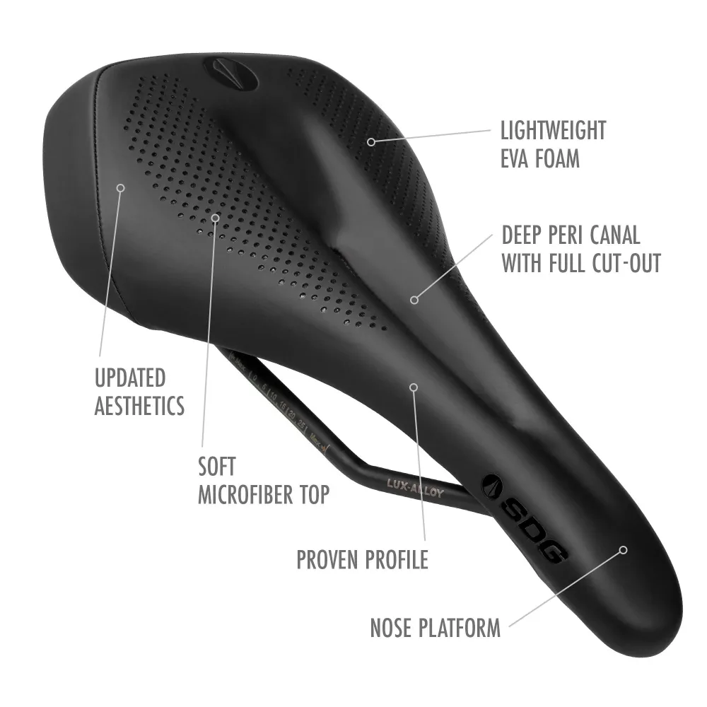 Dámské sedlo SDG ALLURE V2 Lux-Alloy Rails Black