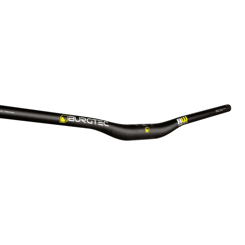 Řídítka BURGTEC RIDE WIDE ENDURO Rise 20mm 800mm Black Carbon