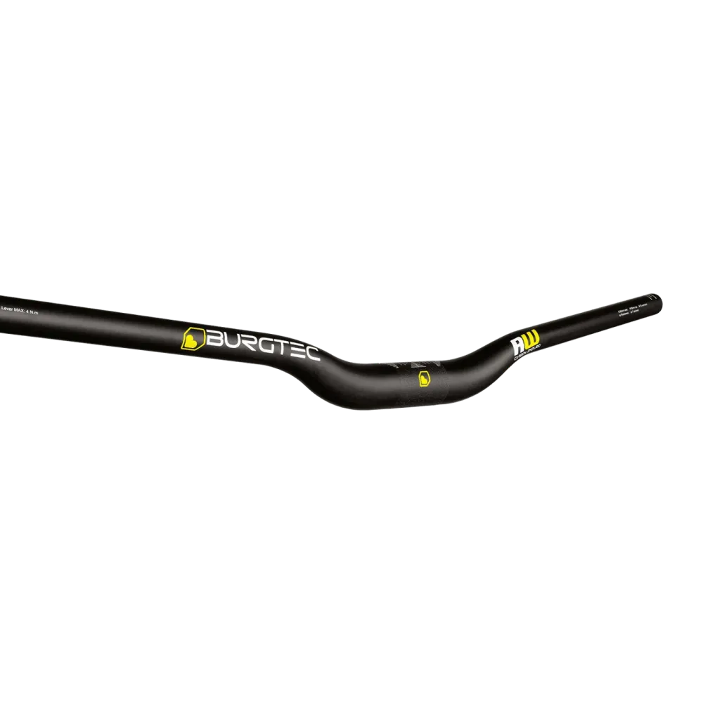 Řídítka BURGTEC RIDE WIDE ENDURO Rise 30mm 800mm Black Carbon
