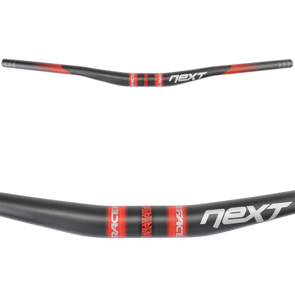 Řídítka RACE FACE NEXT Rise 19mm 725mm Carbon/Red