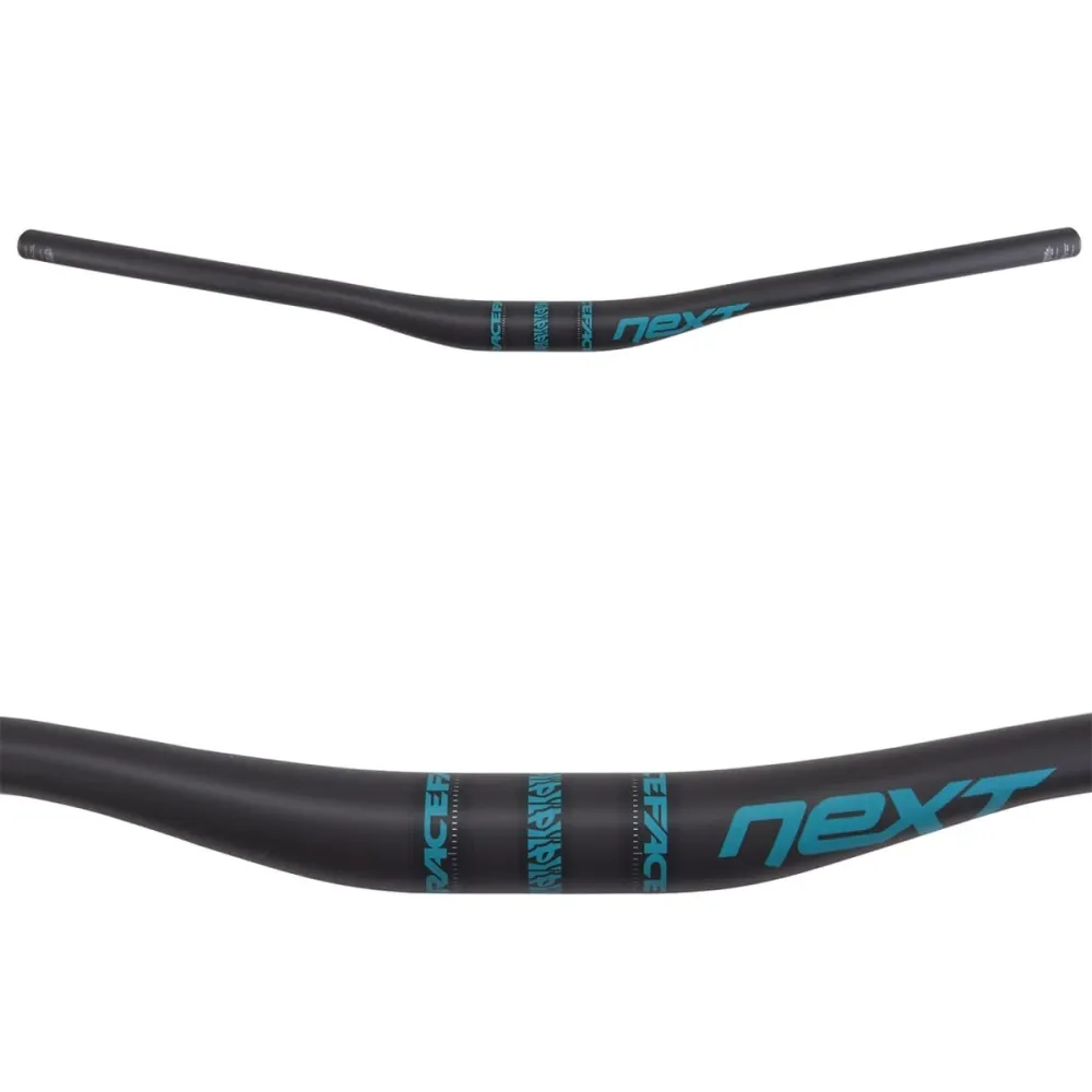 Řídítka RACE FACE NEXT Rise 20mm 760mm Carbon/Turquoise