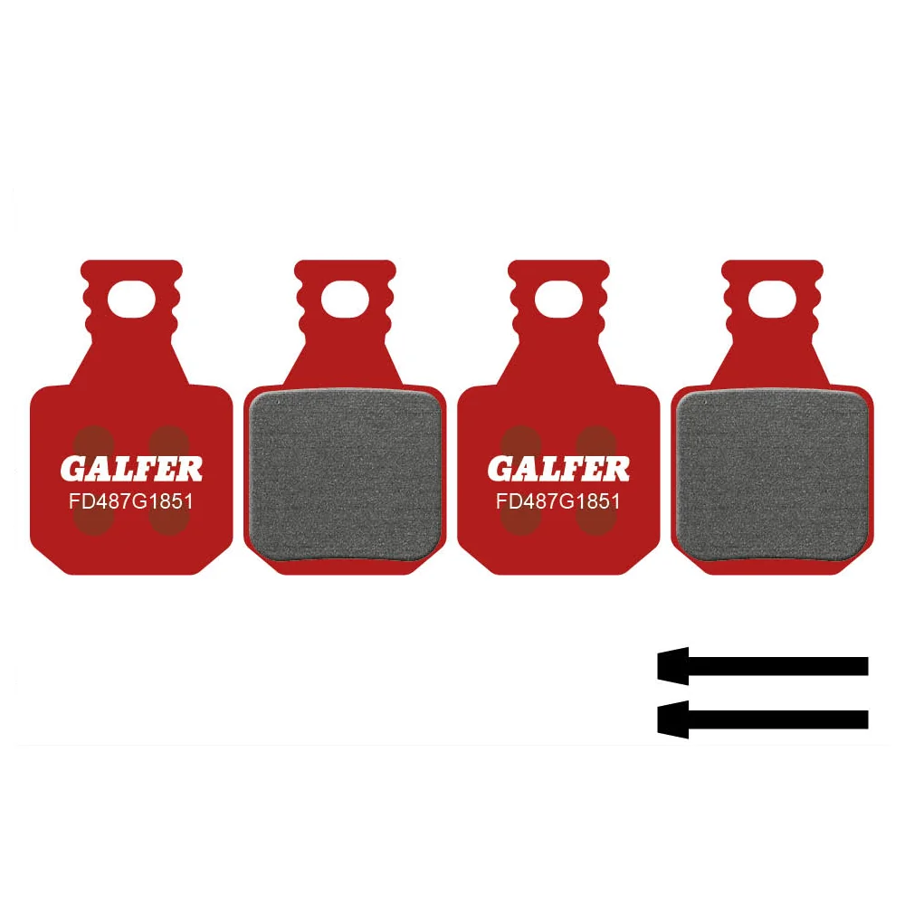 GALFER ADVANCED Semimetalické brzdové destičky Magura MT5 / MT7 (4 pístky)
