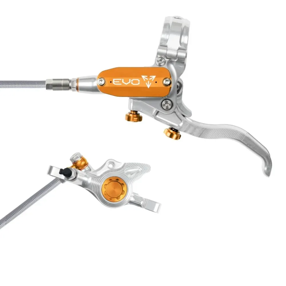 HOPE TECH 4 EVO X2 PM Aviation Přední brzda stříbrná/oranžová