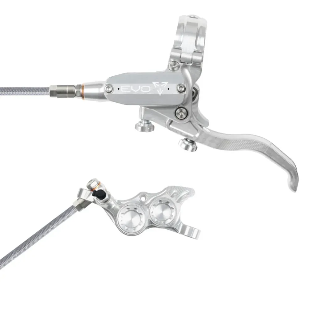 HOPE TECH 4 EVO TR4 Aviation Silver Přední brzda
