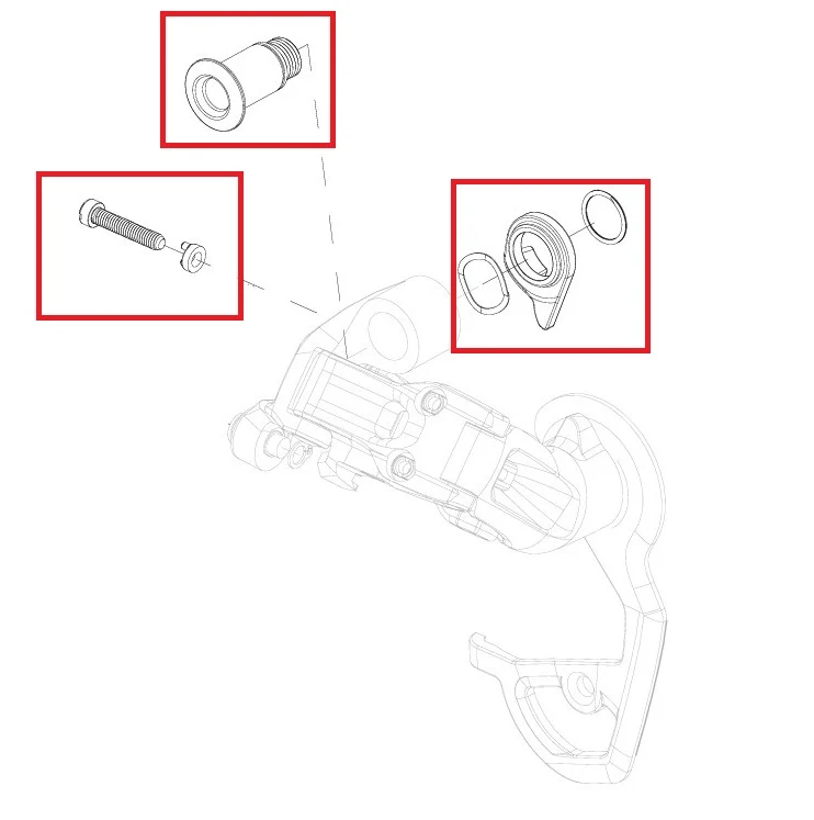KIt SRAM RED Nastavovací montážní šrouby přehazovačky