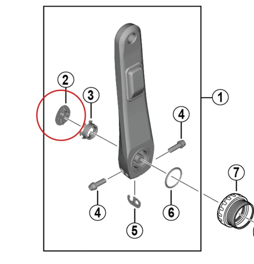 Kryt kliky SHIMANO pro klikovou sadu FC-R8100-P
