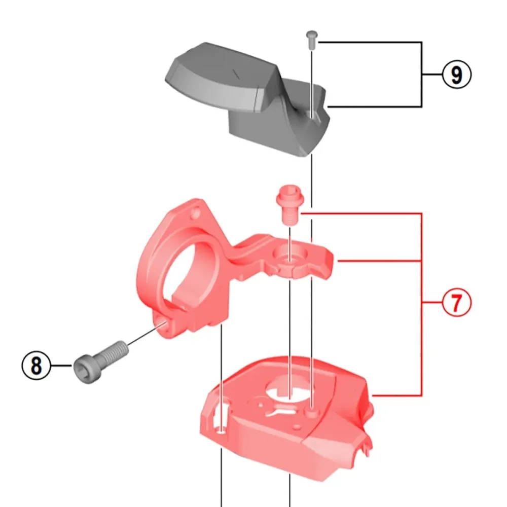 Kryt pro SHIMANO SLX M7000 Ovládání rychlosti indikátoru vlevo