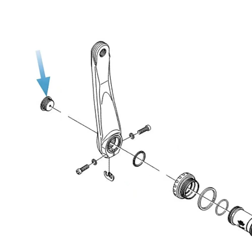 Levý klikový šroub SHIMANO SORA 3500 / TIAGRA 4600 / 105 5700 / ULTEGRA 6700 kliková sada