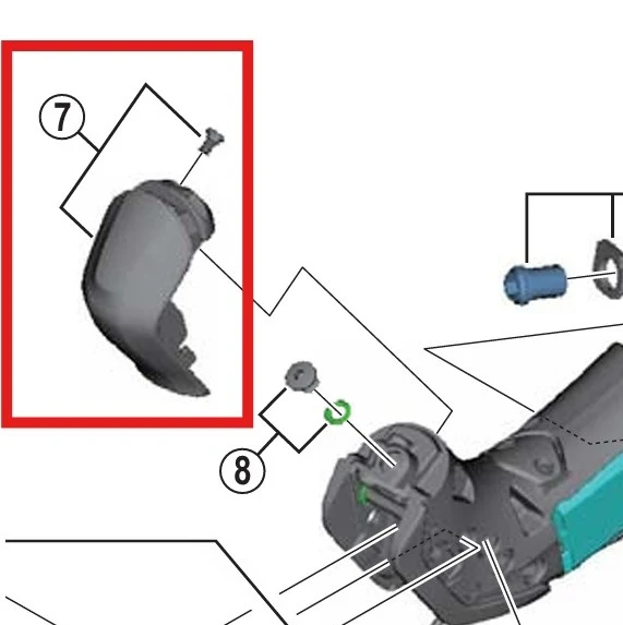 Levá přední kapota se šrouby SHIMANO ST-R785