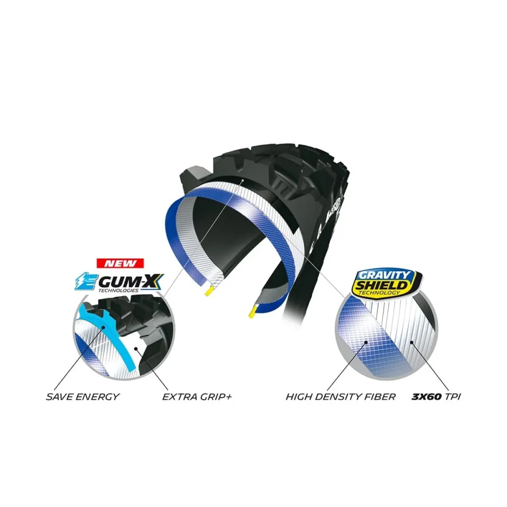 MICHELIN E-WILD REAR Competition Line 29x2.60 Tubeless Ready Soft pneumatika