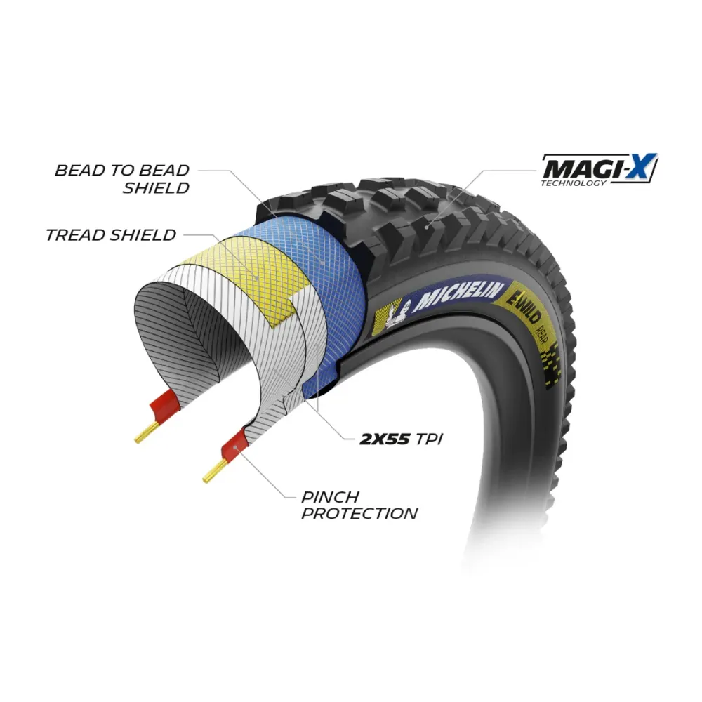 MICHELIN E-WILD REAR Racing Line 27.5x2.60 Tubeless Ready měkká pneumatika