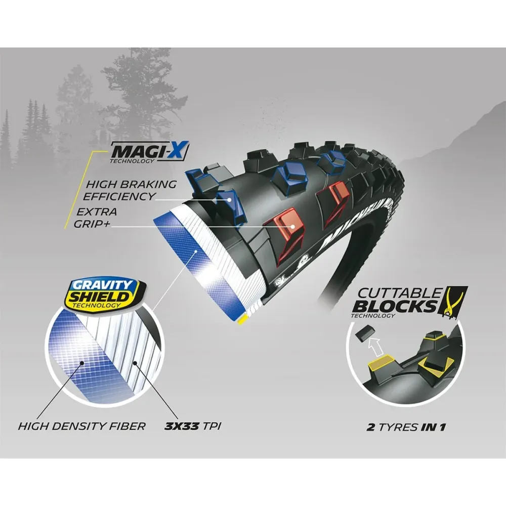 MICHELIN MUD ENDURO Competition Line 29x2.25 MAGI-X Tubeless Ready Soft pneumatika
