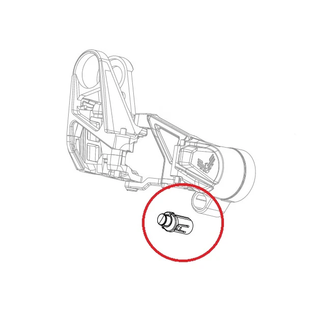 Nastavovací klíč / zámek klece SRAM XX-SL/XX T-Type Eagle AXS zadní přehazovačka
