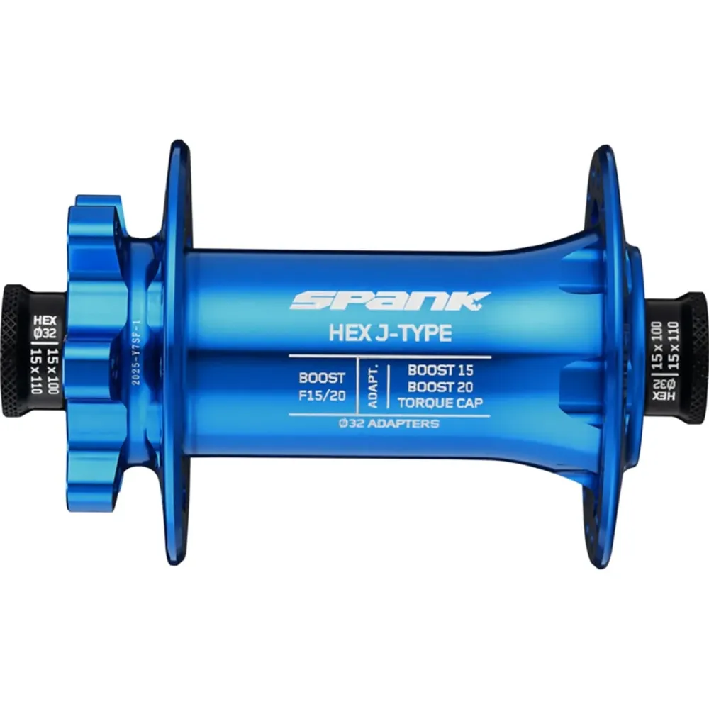 Přední náboj SPANK HEX J-Type 15/20 mm Boost Blue