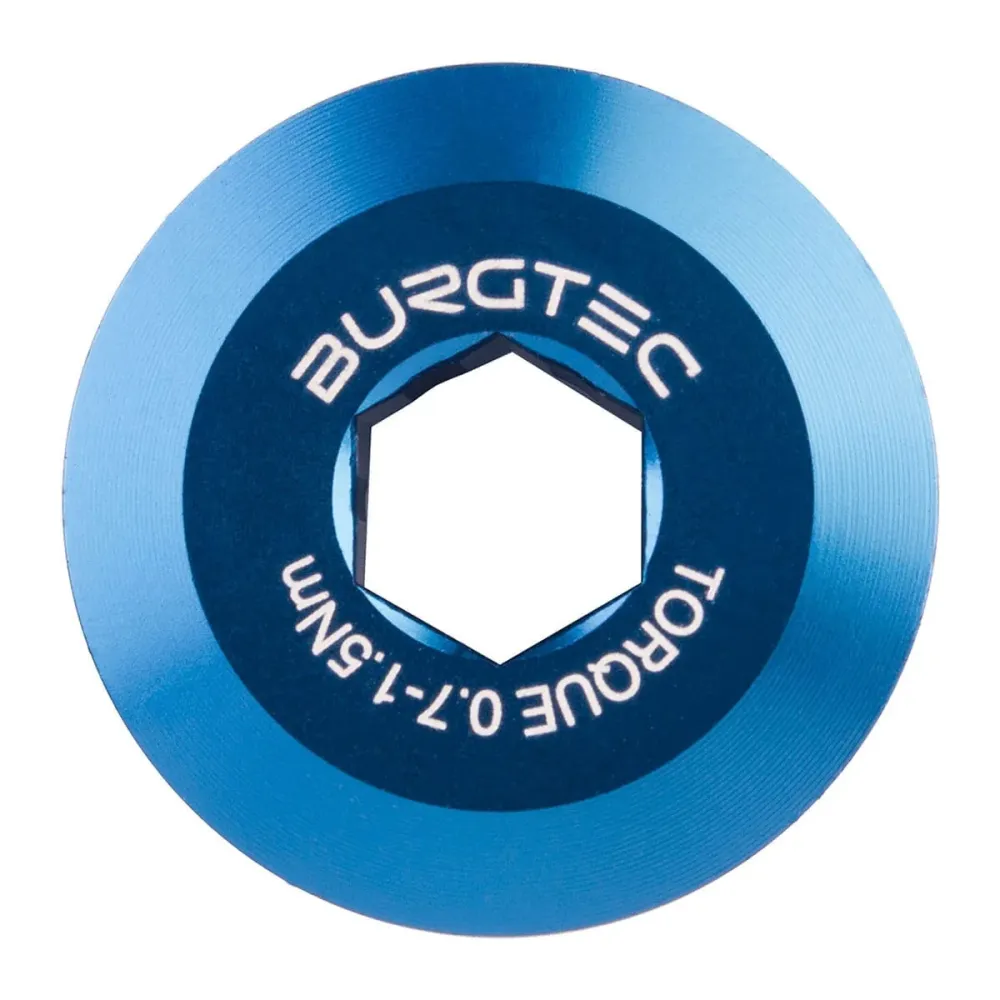 Předpínací šroub BURGTEC pro klikovou sadu Shimano HOLLOWTECH 2 modrý