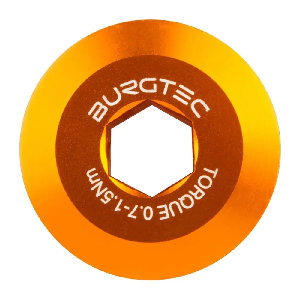 Předpínací šroub BURGTEC pro klikovou sadu Shimano HOLLOWTECH 2 oranžový