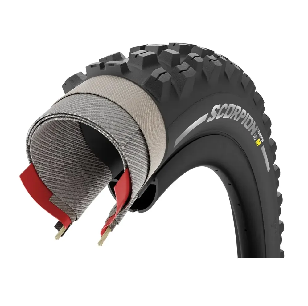 PIRELLI SCORPION E-MTB M 27.5x2.6 Tubeless Ready Soft Black/Red pneumatika 4356000