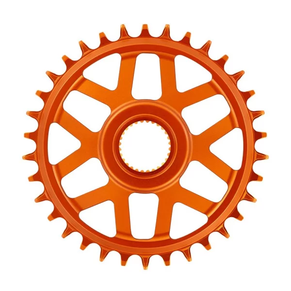 Plateau Mono E-THIRTEEN HELIX RACE E-SPEC 11/12V přímá montáž Bosch Gen4 Offset 13 mm oranžová