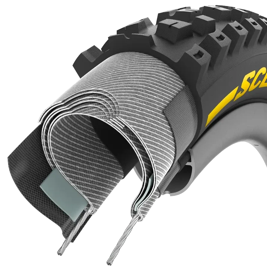 Pneumatika PIRELLI SCORPION RACE DH M 27.5x2.5 Tubeless Ready Soft Black/Yellow 3907200