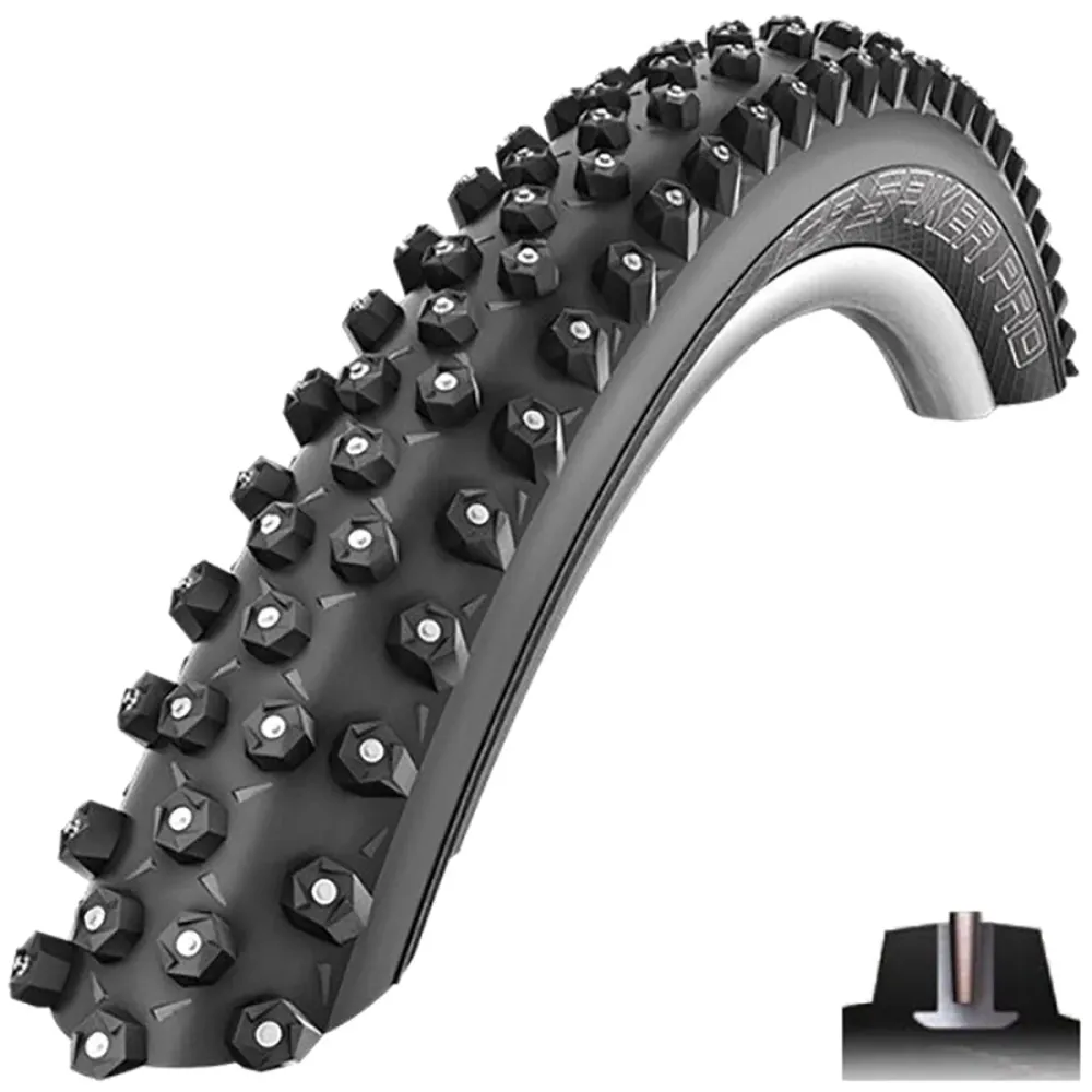 Pneumatika SCHWALBE ICE SPIKER PRO 29x2.25 DD RACEGUARD Tubeless Ready Soft Black