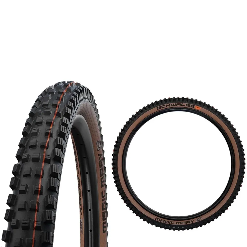 Pneumatika SCHWALBE MAGIC MARY 27.5x2.40 ADDIX SOFT SUPERGRAVITY Tubeless Ready Soft Black/Brown