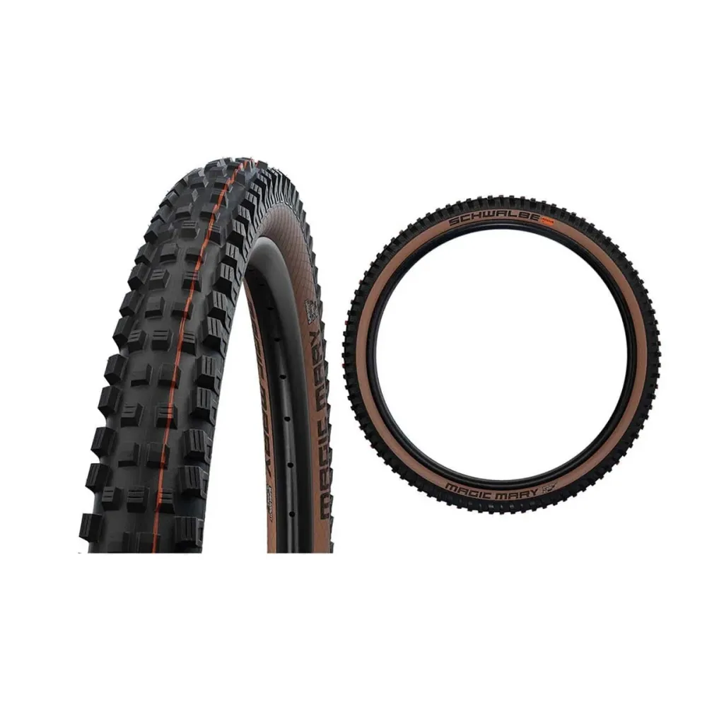 Pneumatika SCHWALBE MAGIC MARY 29x2.40 ADDIX SOFT SUPERGRAVITY Tubeless Ready Soft Black/Brown