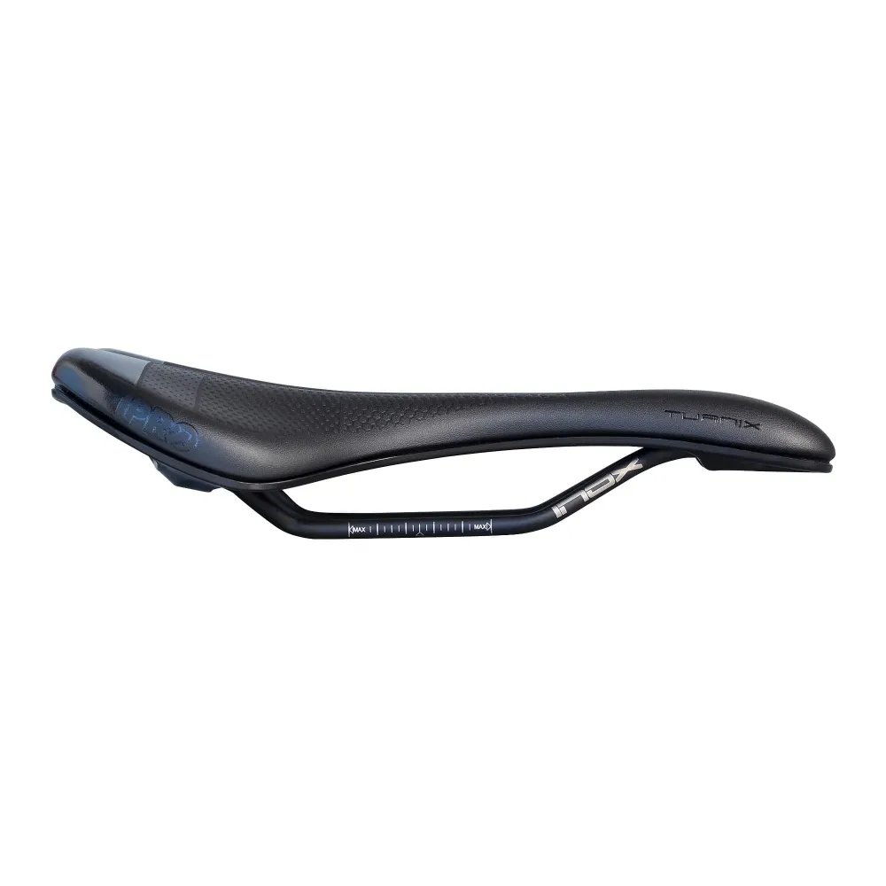 PRO TURNIX GEL 142mm sedlo s nerezovými kolejnicemi černá