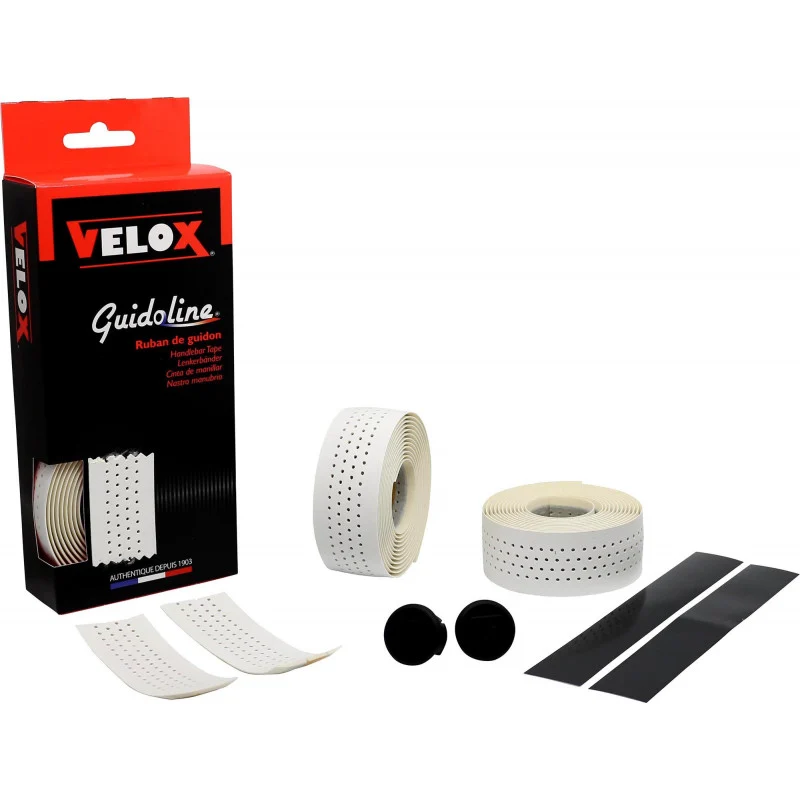 Bílá páska na řídítka VELOX SOFT PERFOREE